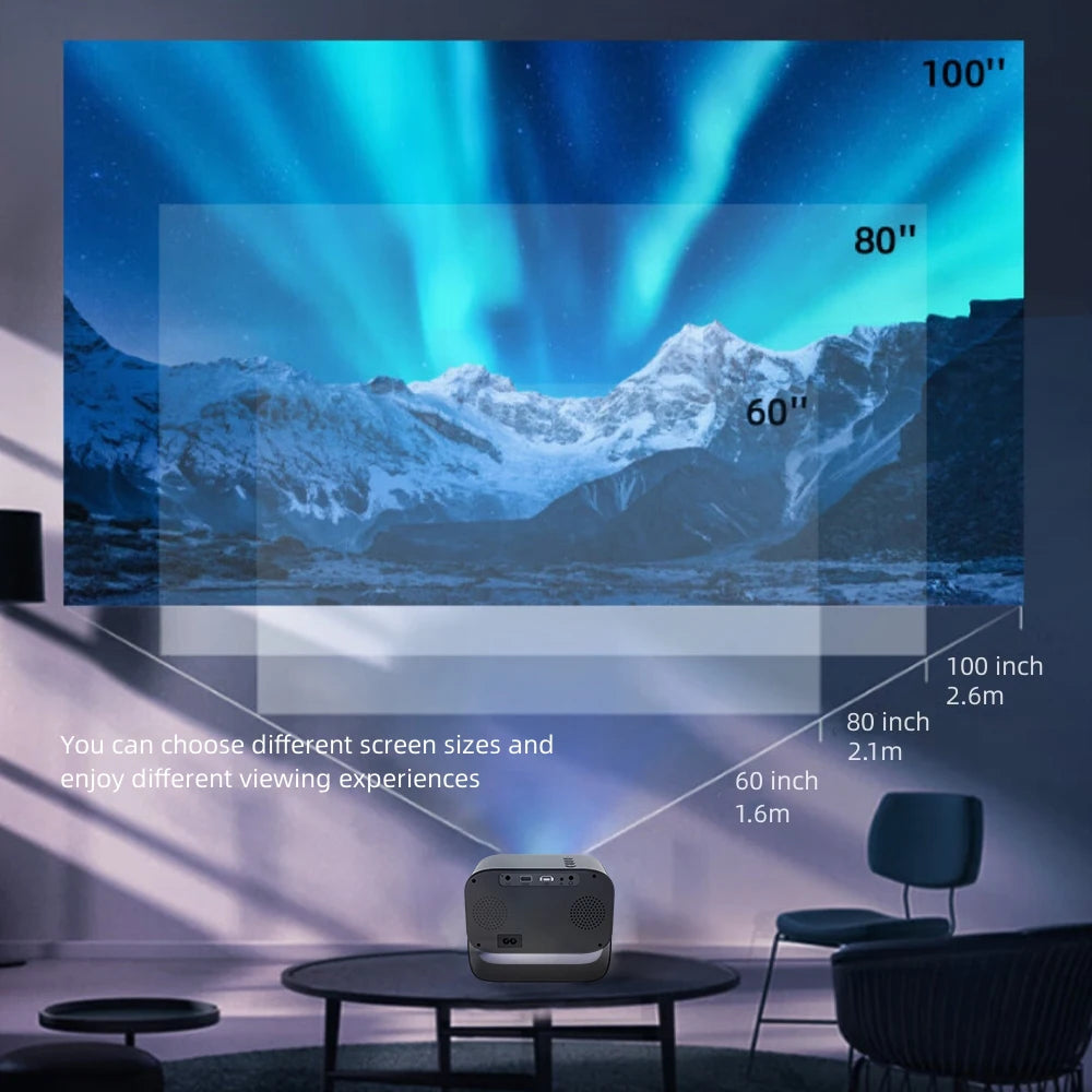 P28A Projector 4K Android 9.0 WIFI BT Supported 1080P Smart Home Cinema Theater Beamer Movie Airplay Miracast Projector - MAGCUBIC