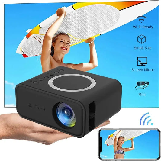 YT300 Mobile Video Projector Kids Home Support 1080P Theater Media Player Wired Wireless Same Screen Projector YT200 Upgrade - MAGCUBIC