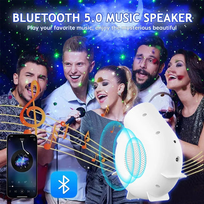 Bluetooth Music Speaker With Starry Galaxy Projector Night Light for Bedroom Decor Portable Speaker Ideal Gift for Christmas Kid - MAGCUBIC